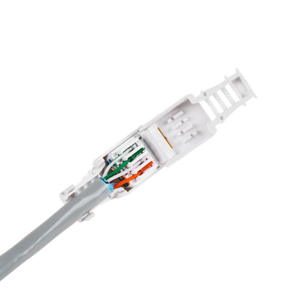 Джек штекер RJ45 8Р8С быстрозажимной ручной Rexant 05-1051