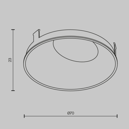 Вставка Maytoni Technical Ring057-10-MG