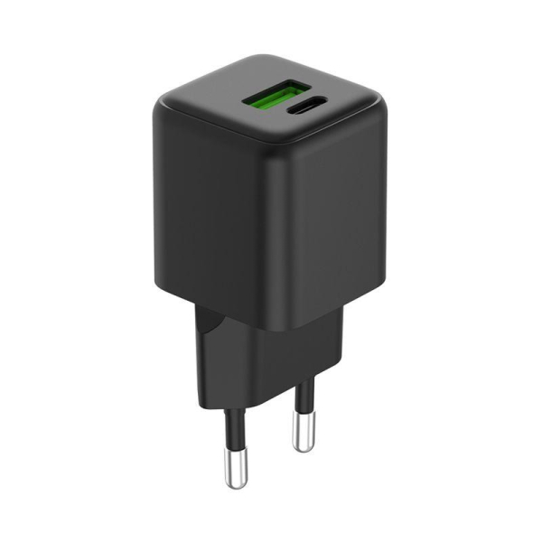 Сетевое зарядное устройство с двумя портами USB-A и Type-C, 20Вт GaN REXANT