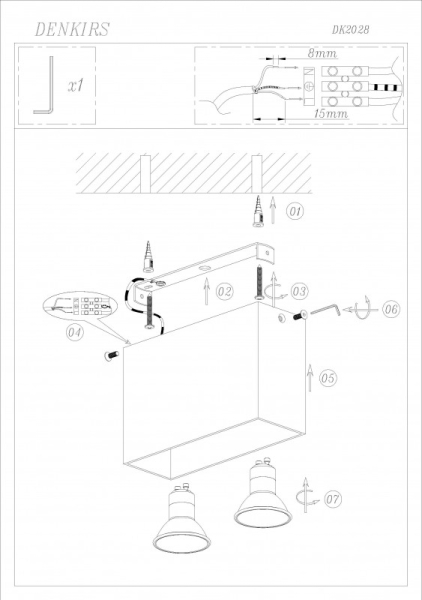 Накладной светильник Denkirs DK2028-YE