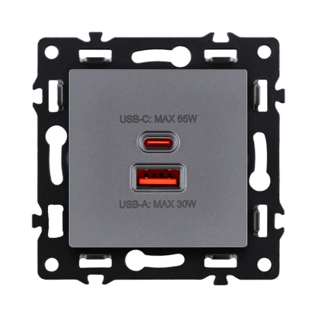 Розетка KOLLINGER AS-024GY