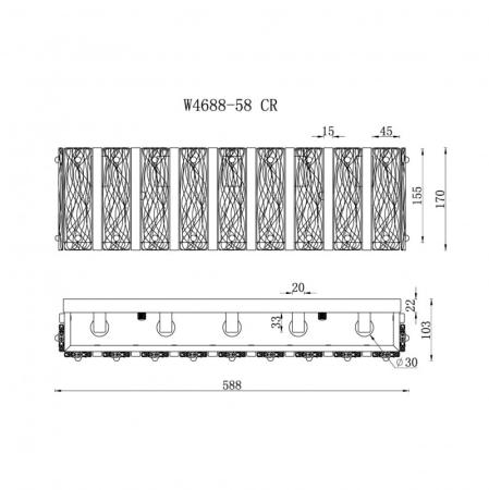 Бра iLamp W4688-58 CR