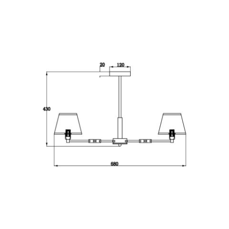 Люстра на штанге Vele Luce VL4003L06