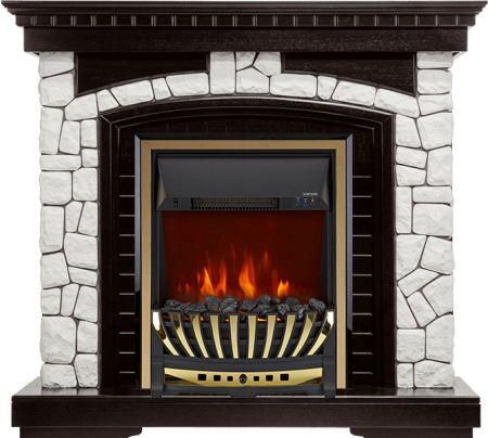 Royal Flame Каминокомплект Glasgow - Венге / Белый с очагом Aspen Gold
