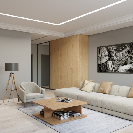 SABER 50 Встраиваемый профильный гипсовый светильник