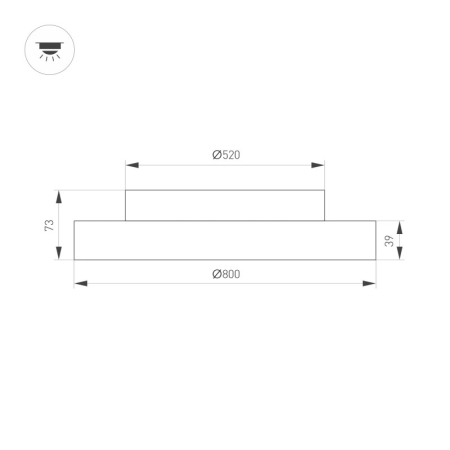 Накладной светильник Arlight 055575