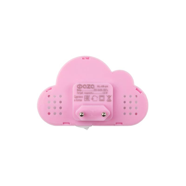 Светильник светодиодный NL-05-pk 0.5Вт 6500К IP20 в розетку ночник роз. ФАZА 5061934