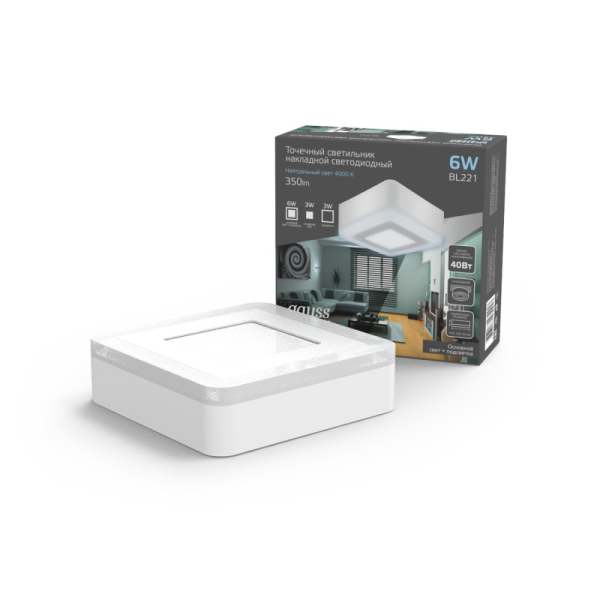 Накладной светильник Gauss BL221