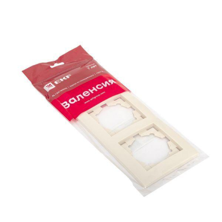Рамка 3-м Валенсия крем. PROxima EKF EWM-G-303-20