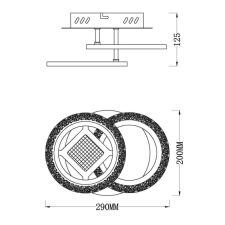 Накладная люстра Escada 10214/2LED