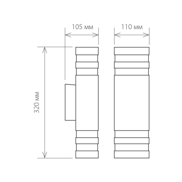 Светильник настенный Elektrostandard Techno 1449 черный