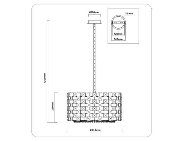 Подвесная люстра Ambrella Light LH41003