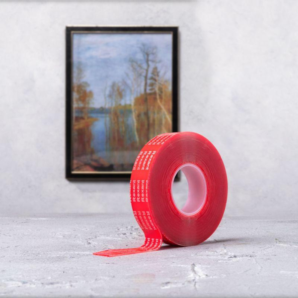 Лента клейкая двухсторонняя прозрачная, на VHB акриловой основе, 10 мм х 5 м REXANT