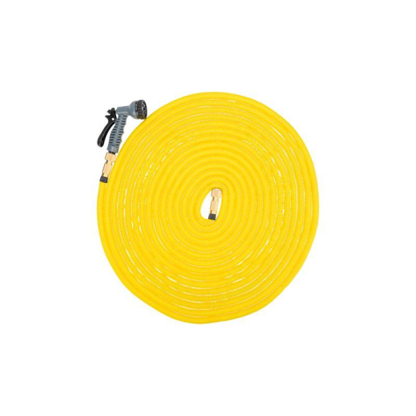 Набор поливочный Профи (растягивающийся шланг 20м, пистолет 7 режимов, латунные соединители) ЧЕТЫРЕ СЕЗОНА