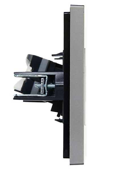 Розетка компьютерная RJ45 кат.5E FORTE&PIANO FP532 сталь IEK FP-K10-1-K46