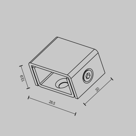 Крепеж Maytoni Technical TRA160H-B