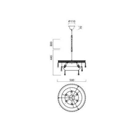 Каскадная люстра Vele Luce VL3253P06