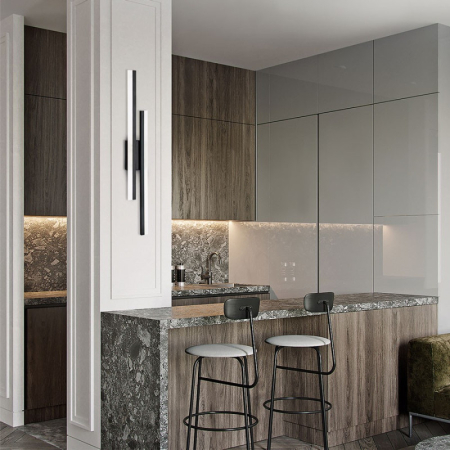 Бра LED4U L2231-650 BK