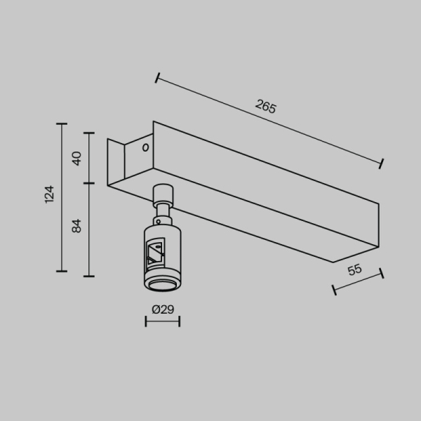 Крепеж Maytoni Technical TRA156C-BB1-B