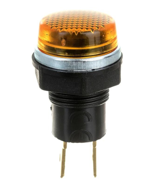 Арматура сигнальная 14мм с лампой 12В желт. EMAS S140NS1