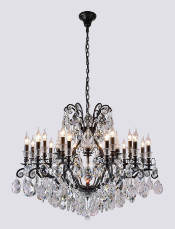 Crystal Lux Люстра Crystal Lux MAGNIFICO SP19 BLACK/TRANSPARENT