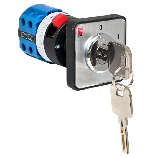 Переключатель кулачковый ПК-1-113 3п 10А "0-1" с ключом EKF pk-1-113-10