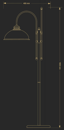 Торшер Kutek LID-LS-1(P)GR