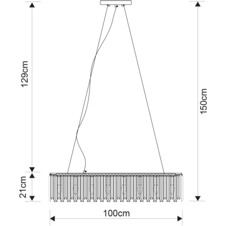 Подвесная люстра Divinare 1223/02 SP-8