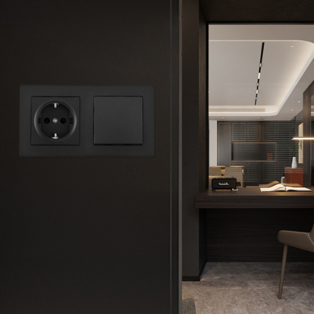 Розетка Arte Milano SET06-2-30-1-40-1 black