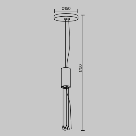 База накладная Maytoni Technical C032C-04-W-1