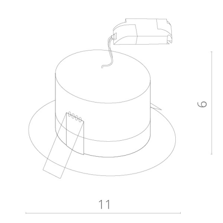 Встраиваемый светильник ARTE Lamp A5438PL-1SS