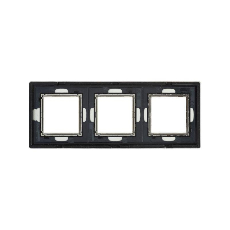 Рамка 3-м 6мод. Avanti алюм. сер. DKC 4404836