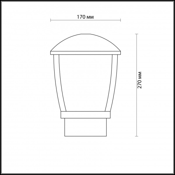 Садово-парковый светильник Odeon Light 4051/1B