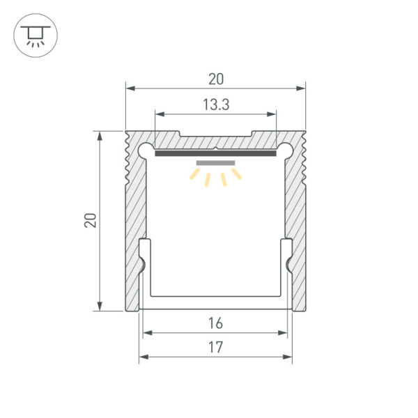 Профиль Arlight 061370