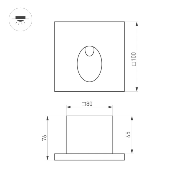 Светильник для ступеней Arlight 050876