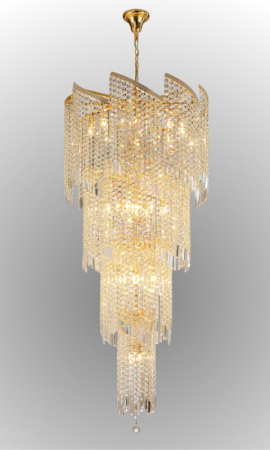 Каскадная люстра Crystal Lux GRANDE SP25 D800 GOLD