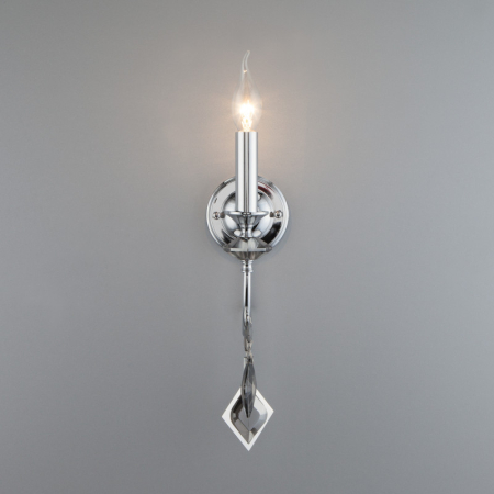 Бра Eurosvet 10120/1 хром/дымчатый хрусталь Strotskis (10110/1)