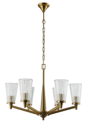Подвесная люстра Crystal Lux LAURA SP-PL6 BRONZE
