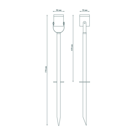 Грунтовый светильник Gauss GD155