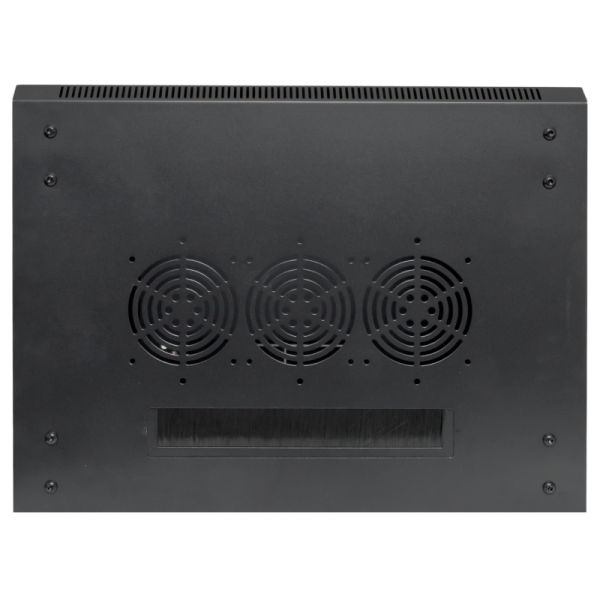 Шкаф настенный 19дюйм TERACOM PRO 12U 600600мм дверь стеклянная с замком-ручкой черн. EKF TRP-WLL-1266-40B