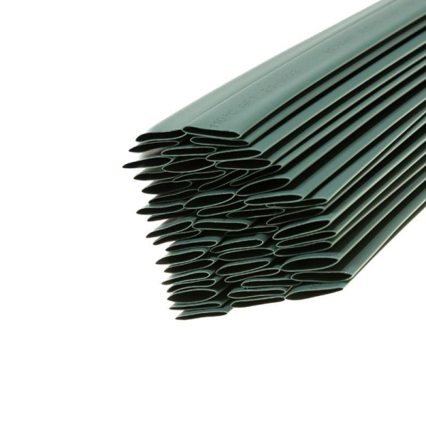 Трубка термоусаживаемая ТУТ нг 10,0/5,0мм, зеленая, упаковка 50 шт. по 1м REXANT