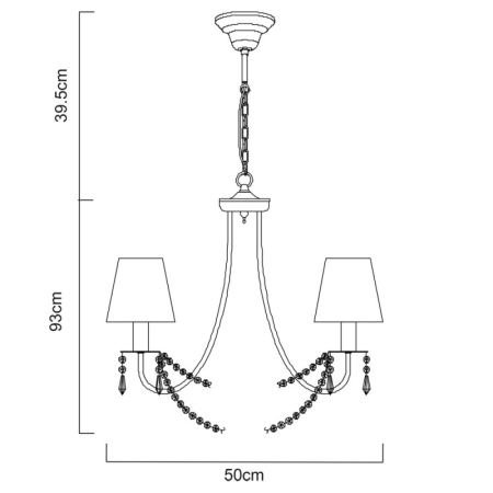 Подвесная люстра ARTE Lamp A5008LM-5GO