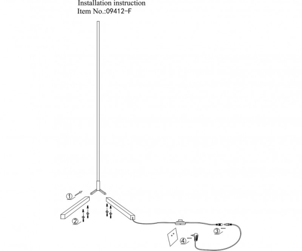 Торшер Kink Light 09412-F,19