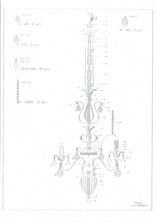 Подвесная люстра Lightstar 790064