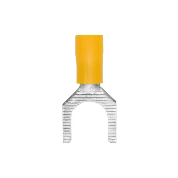 Наконечник вилочный изолированный 2.5-6кв.мм А=8.5мм желт. (уп.50шт) DKC 2C18P