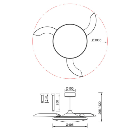 Подвесной светильник Mantra 9055
