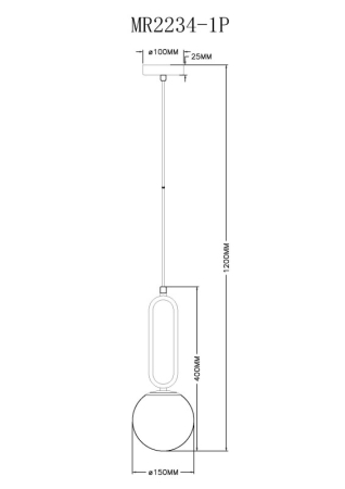 Подвесной светильник MyFar MR2234-1P