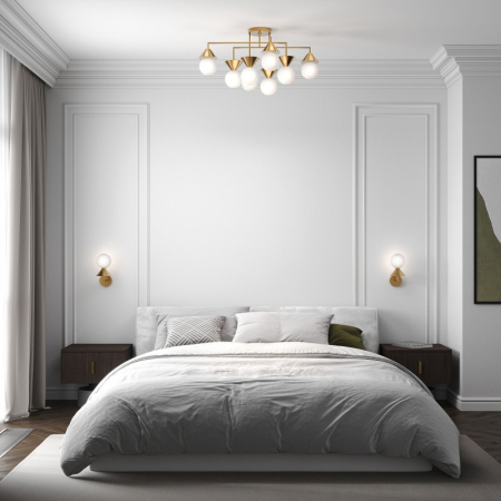 Накладная люстра Eurosvet 302002/8 латунь Smart