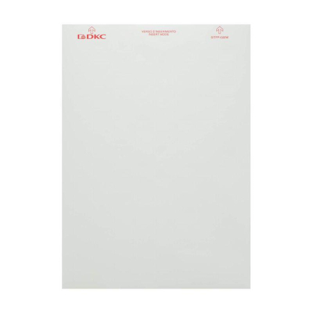 Табличка маркировочная 10х20 бел. (уп.1680шт) DKC SITFP1020W