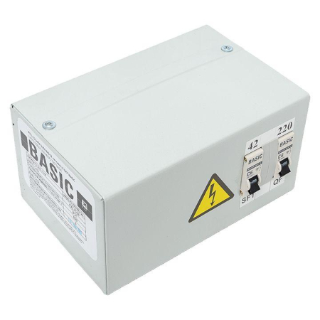 Ящик с понижающим трансформатором ЯТП 0.25 220/42В (2 авт. выкл.) Basic EKF yatp0.25-220/42v-2a